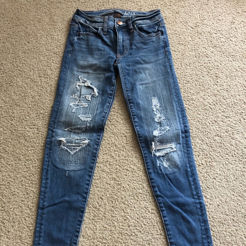 american eagle ripped jeans